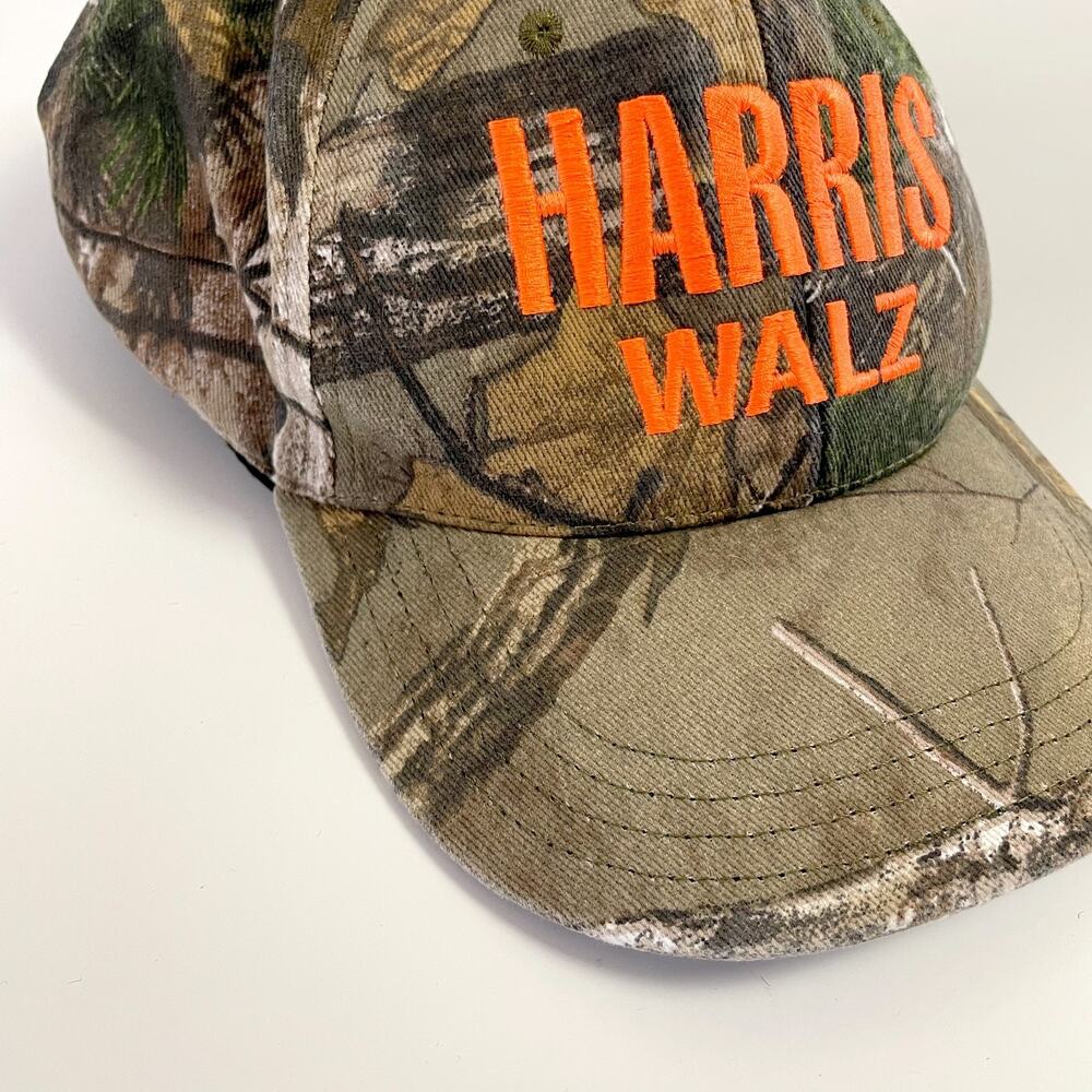 Harris Walz Official Campaign Realtree Timber Camo Hat Union Made Made In USA